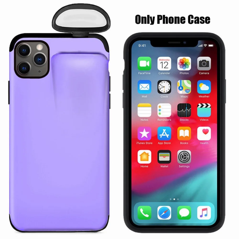 Жидкий силиконовый чехол для телефона для IPhone 11/Pro/MAX/XR/XS/X для Air Pods 2 в 1 мягкий чехол для 7 Plus/8 Plus