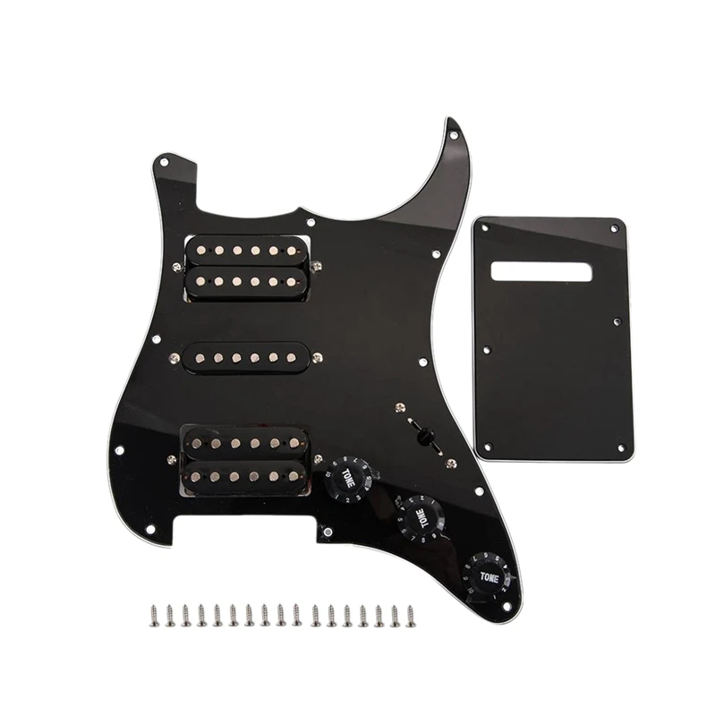 

Black Wired Plate Pickguard Humbuckers for Hsh Guitar