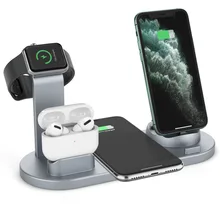 3 In 1 Fast Wireless Charger Induction Charging Station for IPhone Huawei Xiaomi Samsung Charging Dock Station for Apple Watch