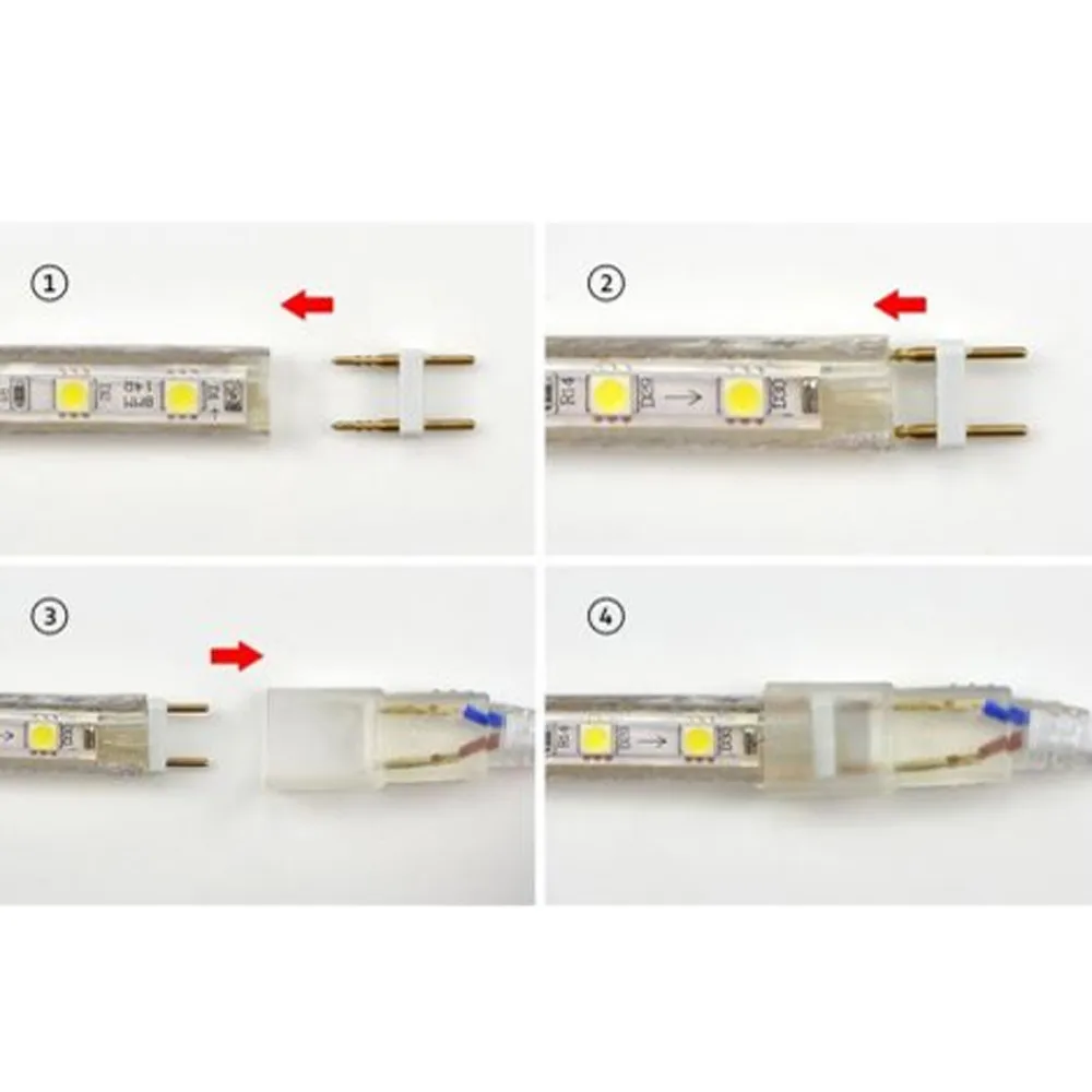 Рождественские огни наружные украшения на новый год свет 1 м 5050 светодиодный