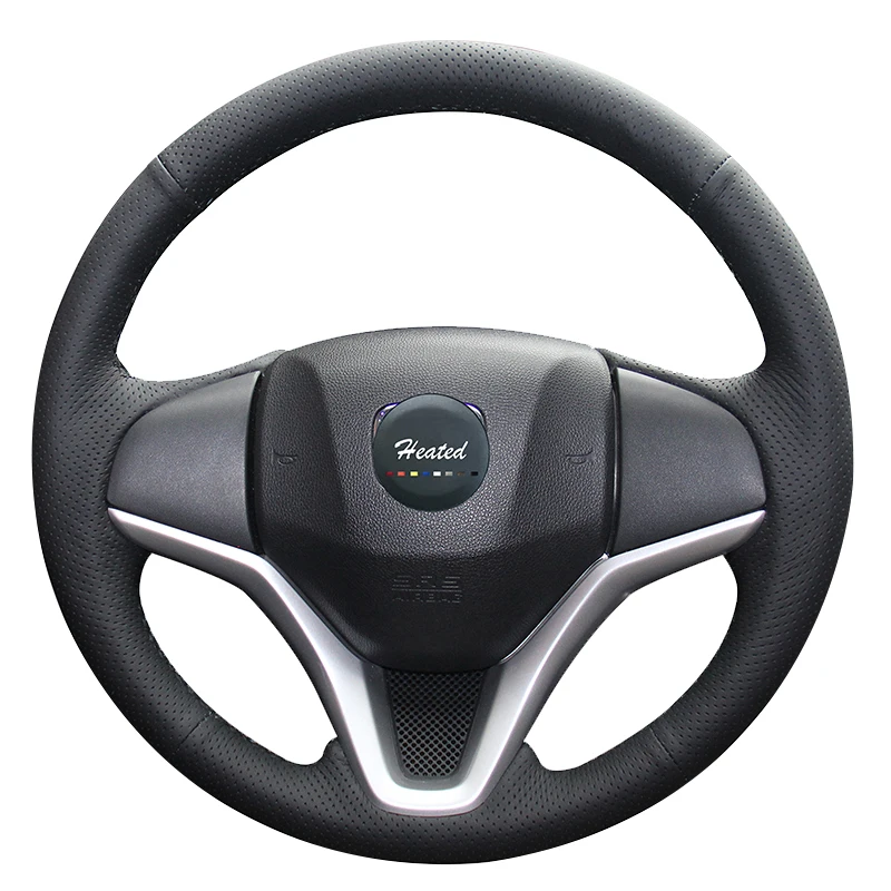 Оплетка на руль из микрофибры для Honda Fit 2014 2019 City Jazz HR V HRV 2016 2019|on the steering wheel|wheel cover