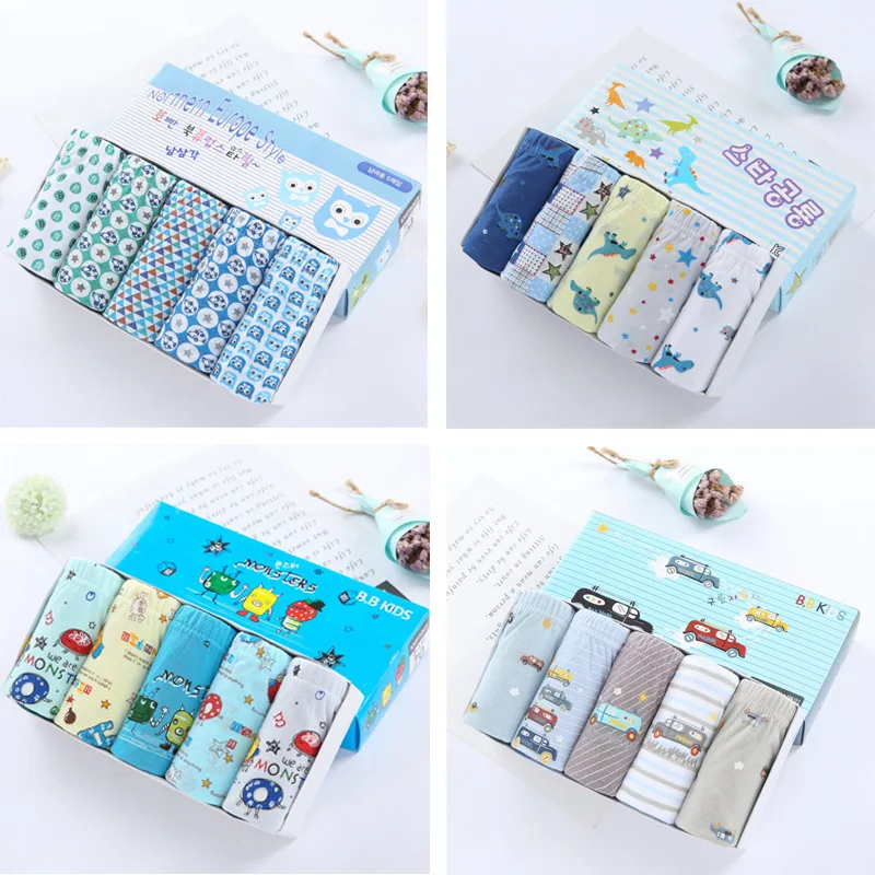 2 шт. / Лот детское нижнее белье с героями мультфильмов хлопковое дышащие мягкие