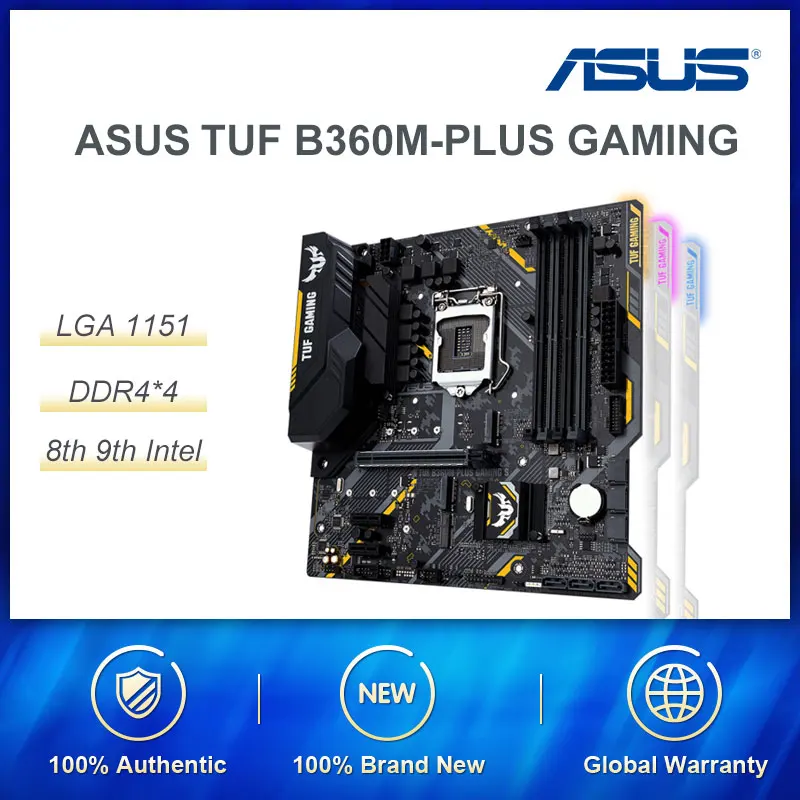Материнская плата ASUS 1151 для настольных ПК игровой процессор Intel LGA 8 го и 9