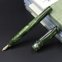 old stock pb green celluloid fountain pen ink pen converter filler fine nib stationery office school supplies writing gift