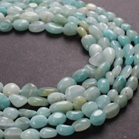 100 natural stone beads irregular amazonite amazon stone beads 46mm 810mm gravel beads for bracelet jewelry making