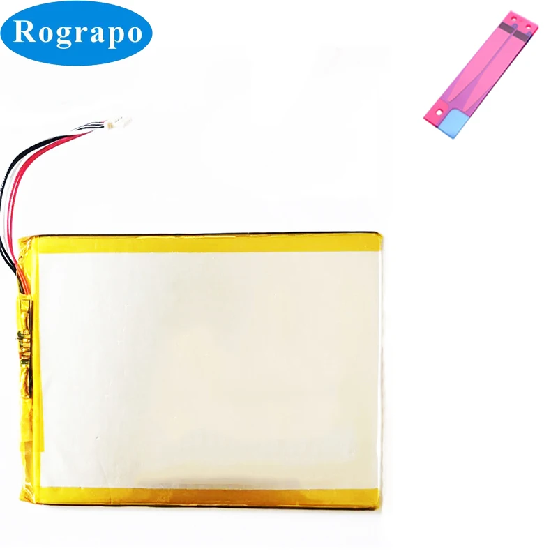 

New 3.7V 4500mAh Tablet PC Battery For Prestigio MultiPad 4 Quantum 8.1 PMT5487 3G 6 Wire Plug