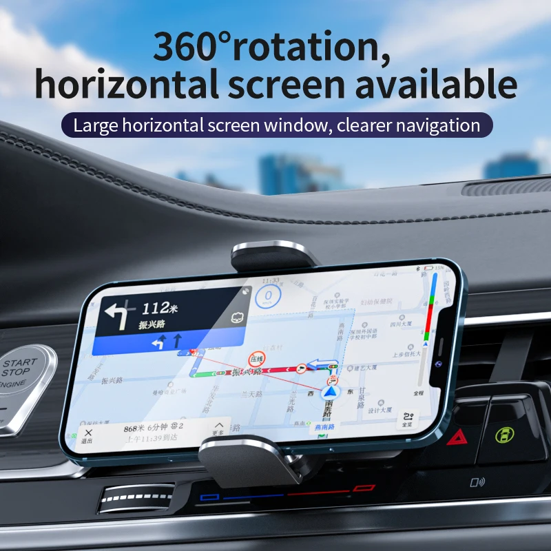 P7 Car Electric Bracket Metal Automatic Induction Opening and Closing Navigation Support Air Outlet Mobile Phone Charger Holder