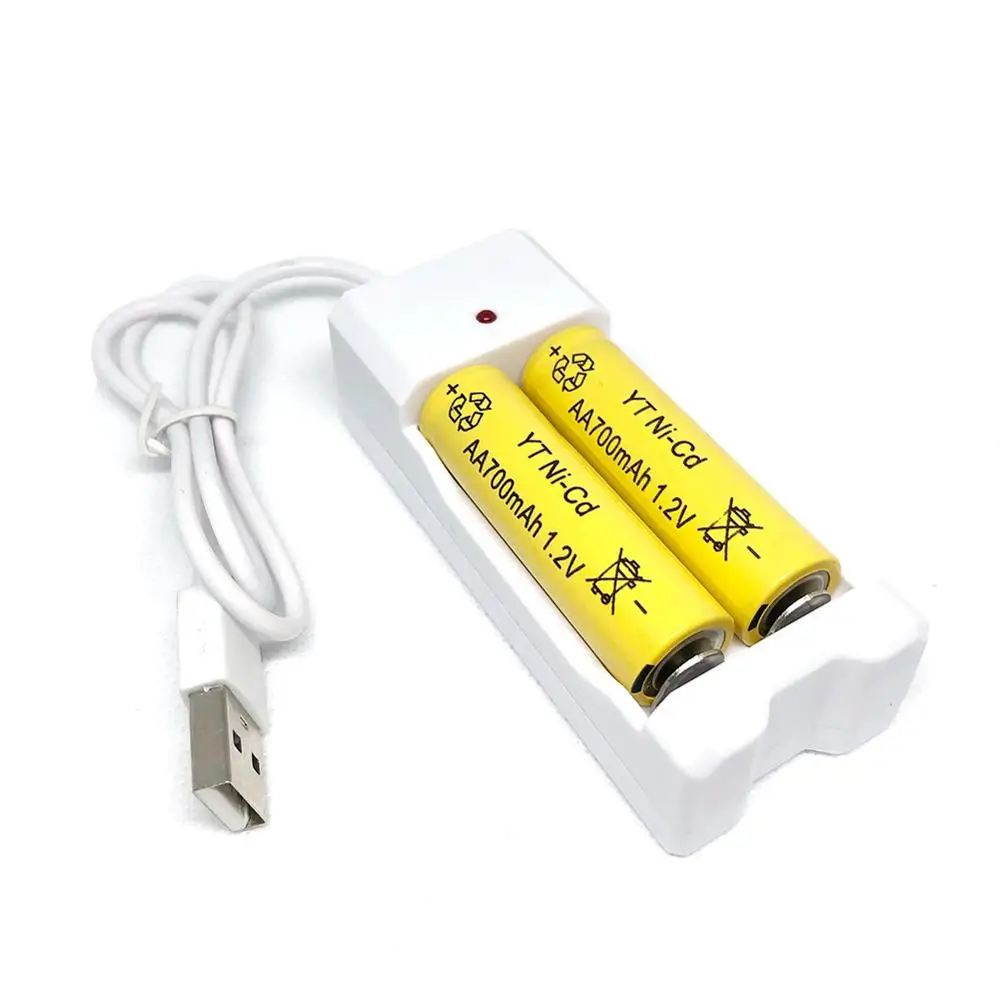 AAA 2/3/4 usb-разъемы Батарея Зарядное устройство быстрой зарядки защита от короткого замыкания Защита от ААА и АА Перезаряжаемые Батарея станция высокое качество - Цвет: 2 Slots