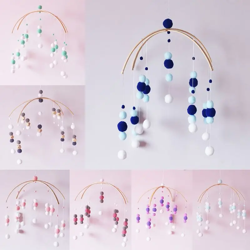 

Baby Wooden Toys Crib Rattles Wind Chimes Children Tent Bedroom Decoration