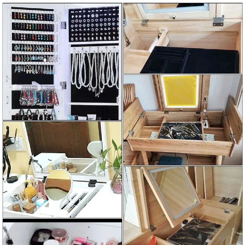 4 шт. петли для дверцы шкафа ювелирные изделия деревянные ящики винтажные