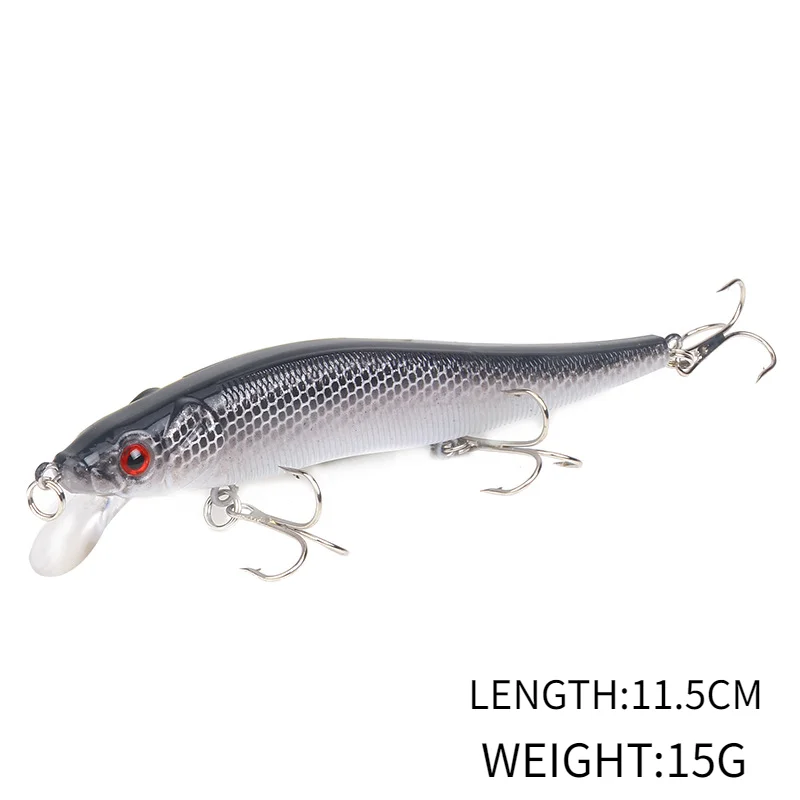 

New Luya Bait Mino Fishing Bait Plastic Fake Bait Bionic Fake Bait 11.5cm/15g