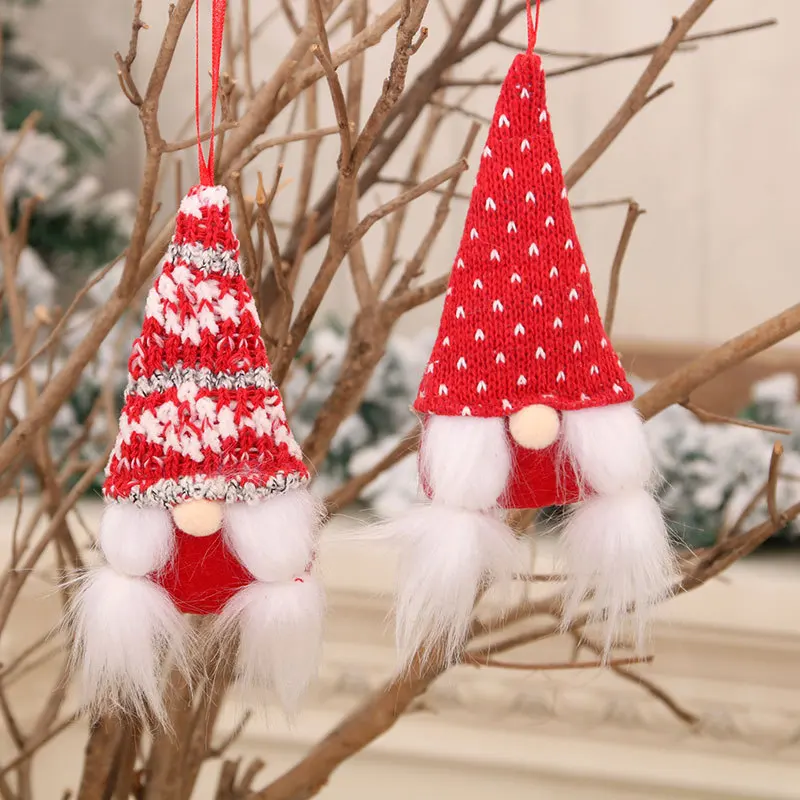 

Gnome Ornaments, Handmade Gnomes Plush Scandinavian Santa Elf- Tomte Gnome Christmas Tree Hanging Decoration Xmas Home Decor