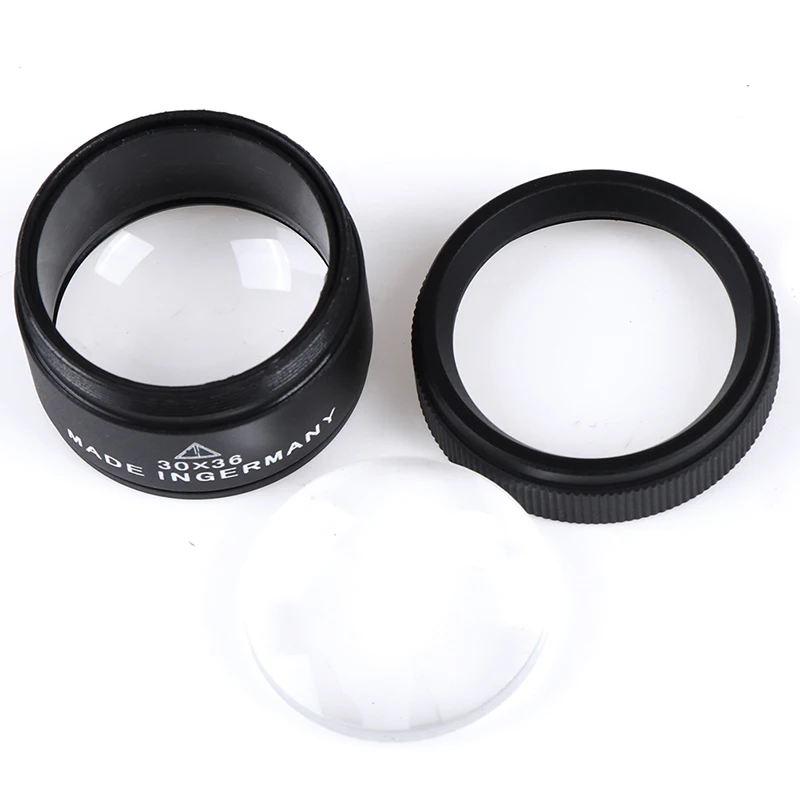 

Glass Lens 30X36mm HD Magnifying Glass Optical Lens Loupe Magnifier Mini Pocket Magnifier Handheld Coin Stamps Jewelry Loupe