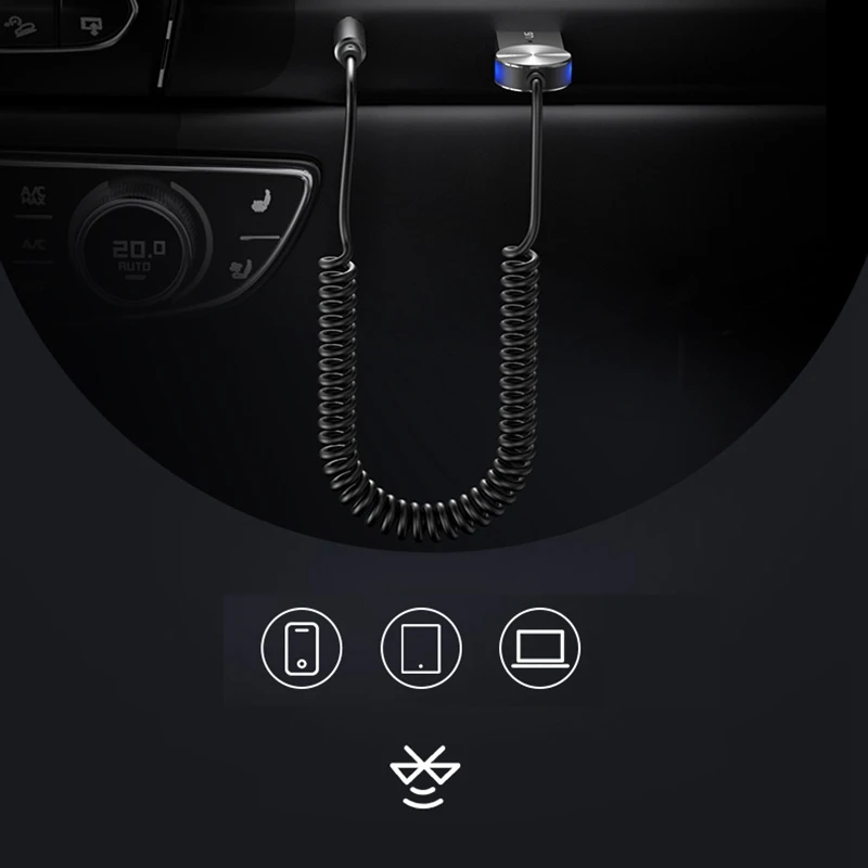 USAMS Bluetooth 3 5 мм разъем стерео музыкальный адаптер беспроводной передатчик Hands Free