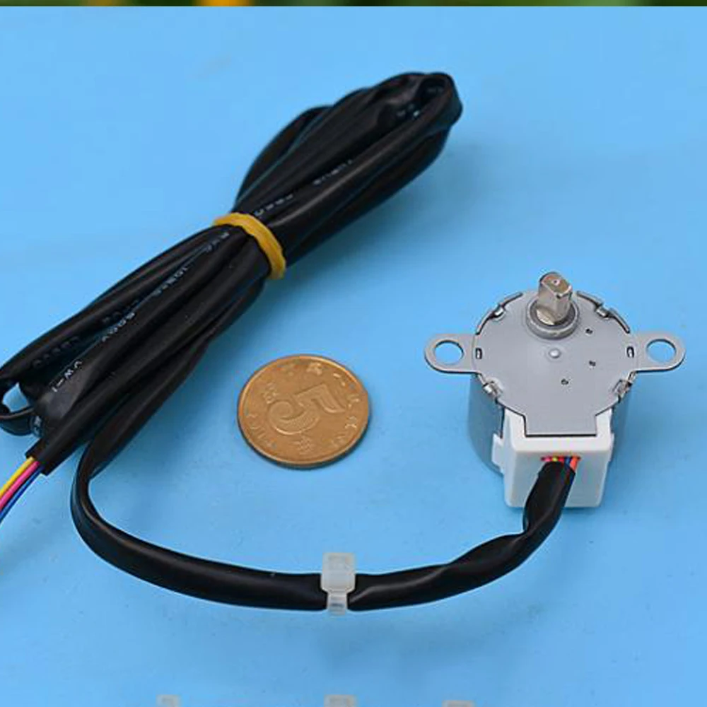 DC 12V шаговый двигатель 24BYJ 4-фазный 5-проводной Микро Мини 24 мм шагового