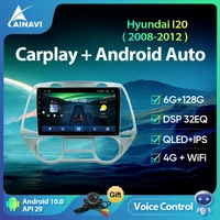 ainavi vi voice car radio android10 qled screen for hyundai grand i20 2008 2012 multimedia video player navigation carplay 2din