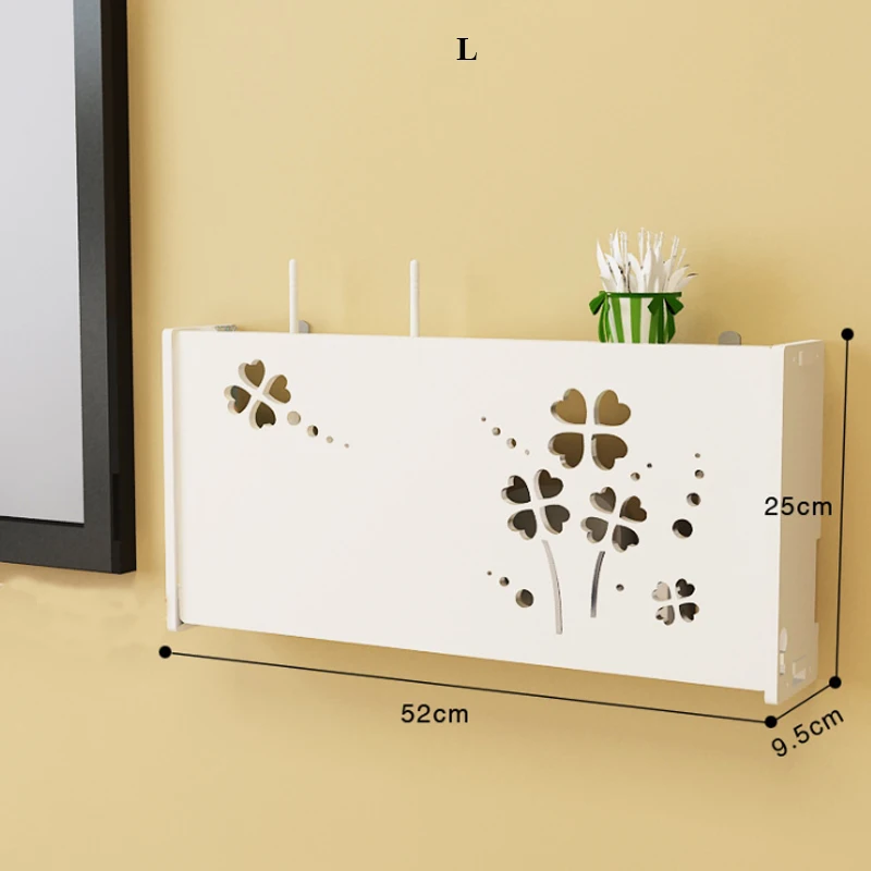 Беспроводной Wi Fi маршрутизатор Коробка Для Хранения ПВХ панель полка настенный