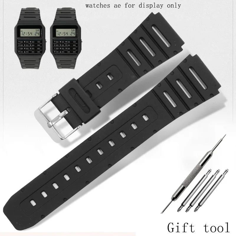 

Black Silicone Watchband Replacement C-asio G Shock CA-53W/FT-10W-520U/W-720G Male And Female Watch Chain