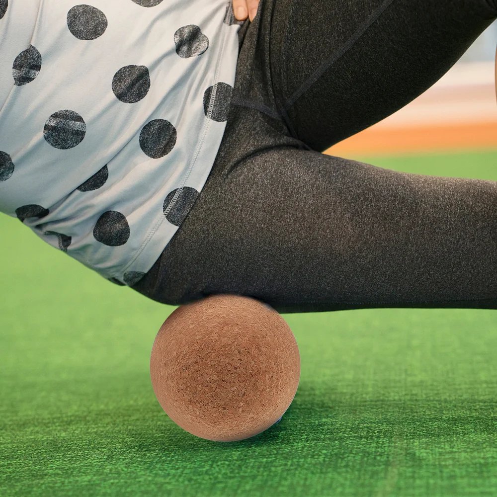 

1Pc Cork Wood Peanut Shape Practical Massager (Assorted Color)