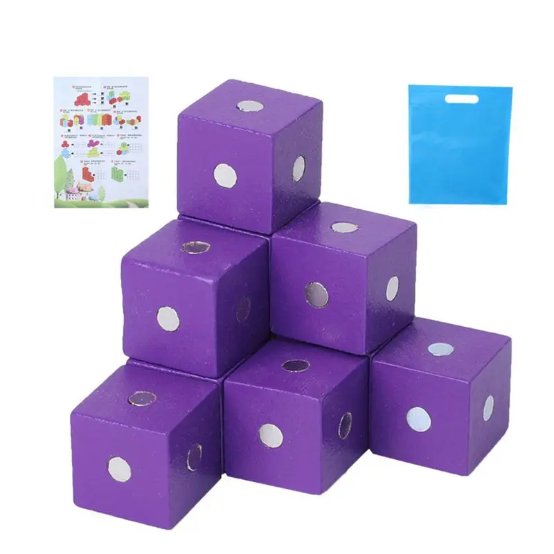 Магнитные строительные блоки кубики деревянные игрушки для детей P31B|Блочные