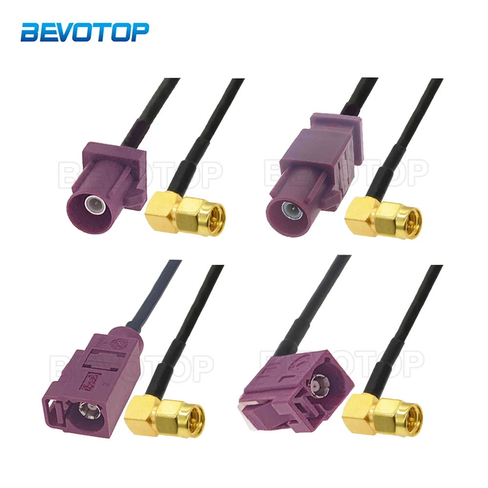 Переходник-удлинитель коаксиальный RAL4004 удлинитель с прямым углом RG174 разъем