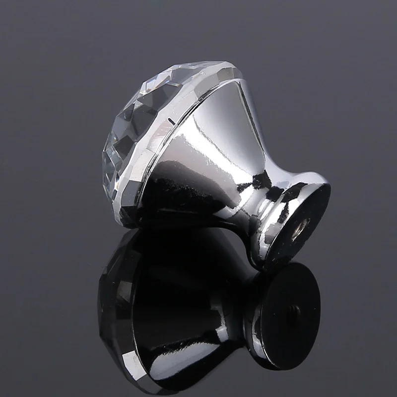 

4/6/8/12/16 Pcs/Set Furniture Handle With Screw Clear Crystal Glass Door Knobs For Drawer Cupboard Cabinet Wardrobe AUG889