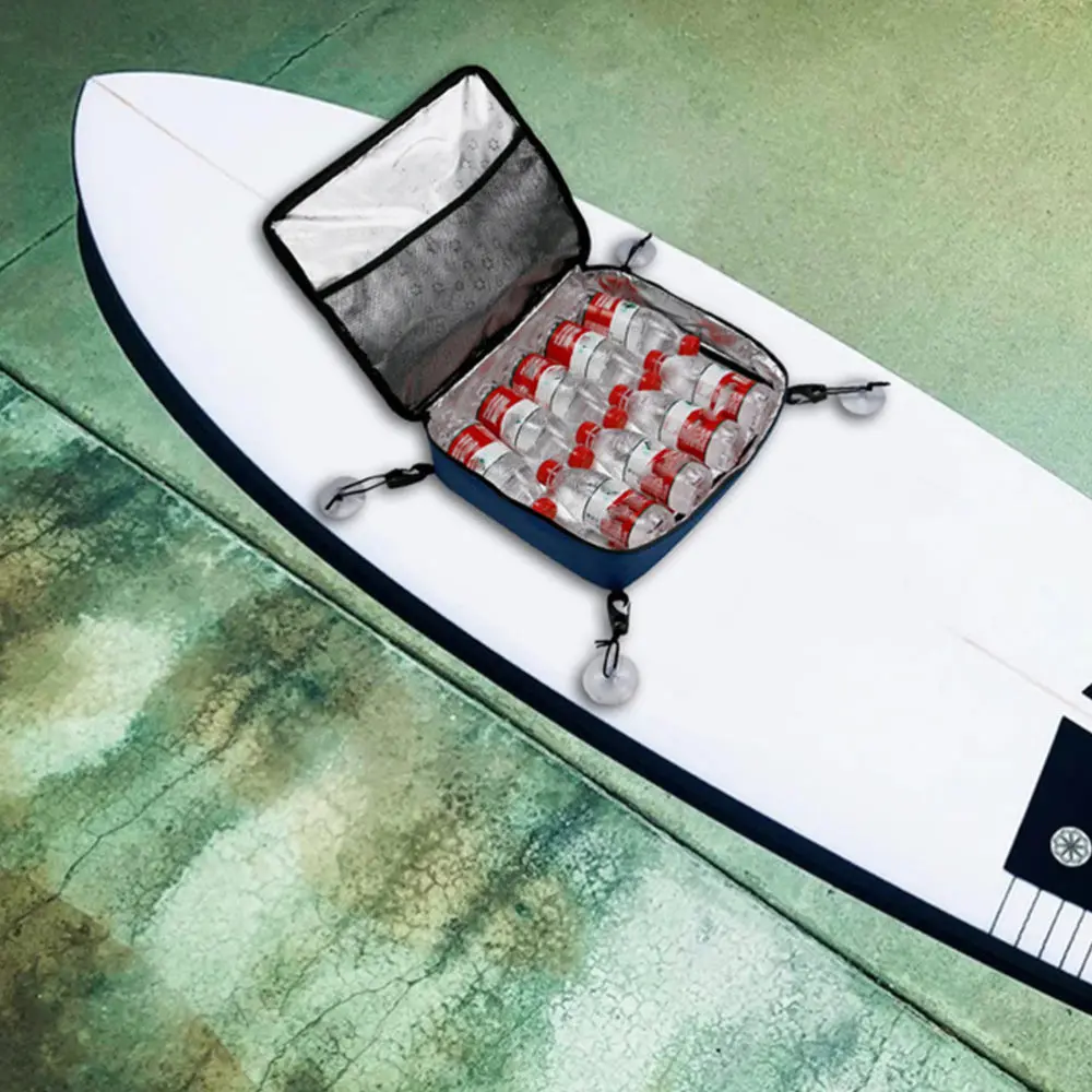 

1pc Cooler Bag Storage Bag Mesh Pocket Deck Cooler Bag Practical Bag (Blue)