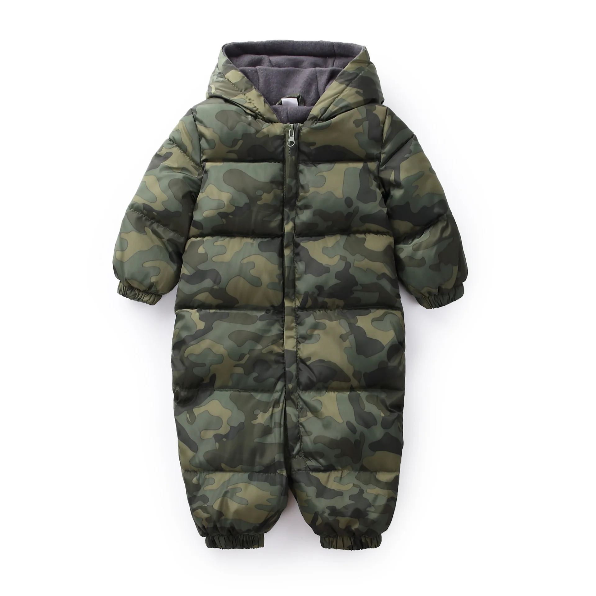 camouflage Новинка года; теплые комбинезоны для малышей; бархатный комбинезон для маленьких мальчиков и девочек; повседневные плотные толстовки для малышей; комбинезоны - Цвет: camouflage
