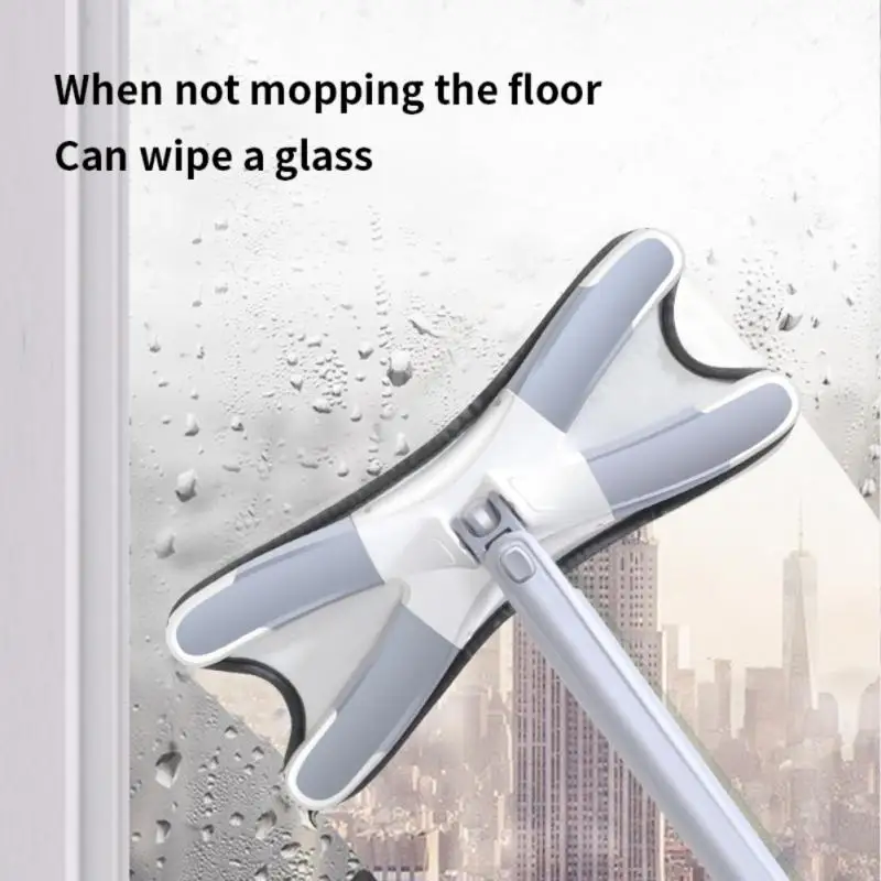 

Manual Extrusion Floor Mop Hand Free Washing Flat Mop With Microfiber Replace Pads Easy Wringing Household Floor Cleaning Tools