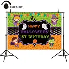 Allenjoy Хэллоуин тема 1-й День рождения фон ребенок дети ведьма привидение вечерние ринка декорация фотография Фон фотобудка