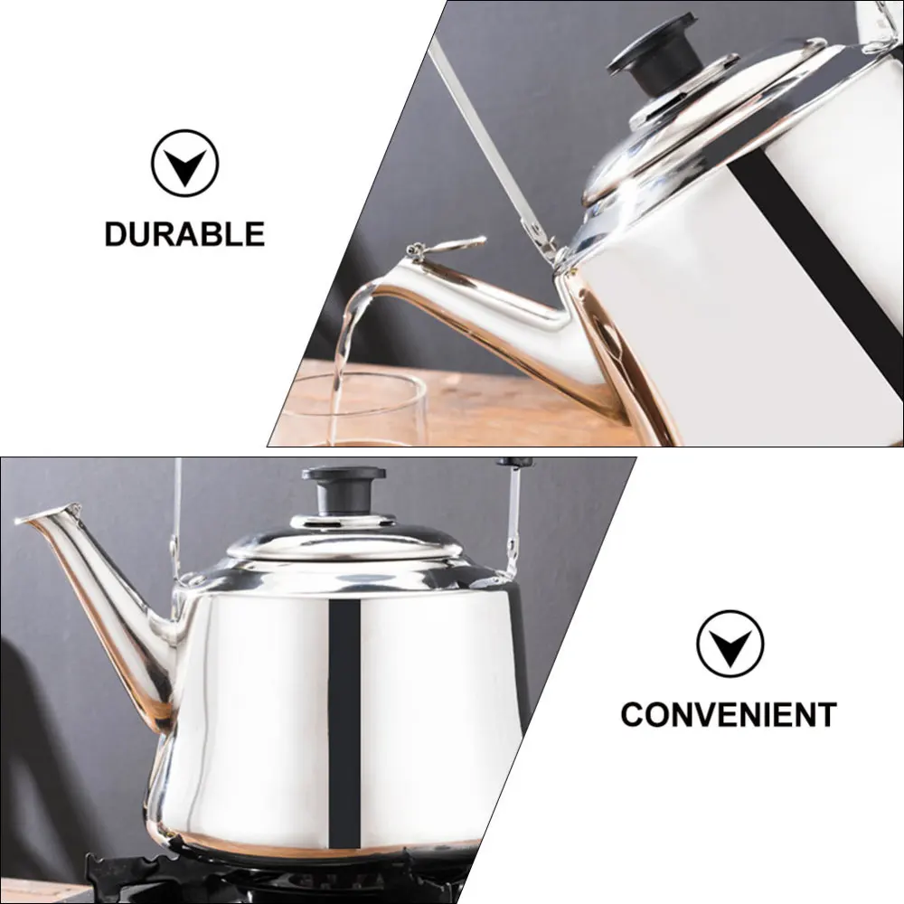 

1pc Stainless Steel Durable Whistling Teakettle Stovetop Whistling Kettle