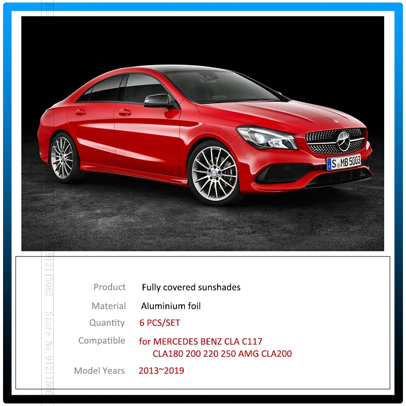 Солнцезащитные Козырьки с полным покрытием для Mercedes Benz CLA C117 2013 ~ 2019 CLA180 200 220 250 AMG