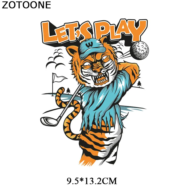 Нашивки ZOTOONE с изображением утки тигра травы для одежды самодельные нашивки