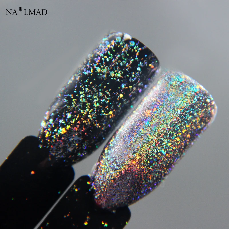 0 2 г/коробка блестящие хлопья для ногтей|nail powder|laser powderpowder nail |