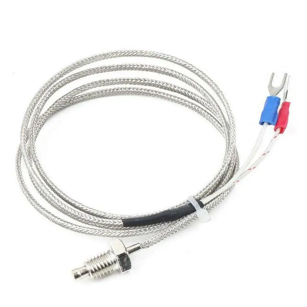 Термопара типа K 1/2/3 м 6 мм резьбовой датчик контроллер температуры 0 600 градусов