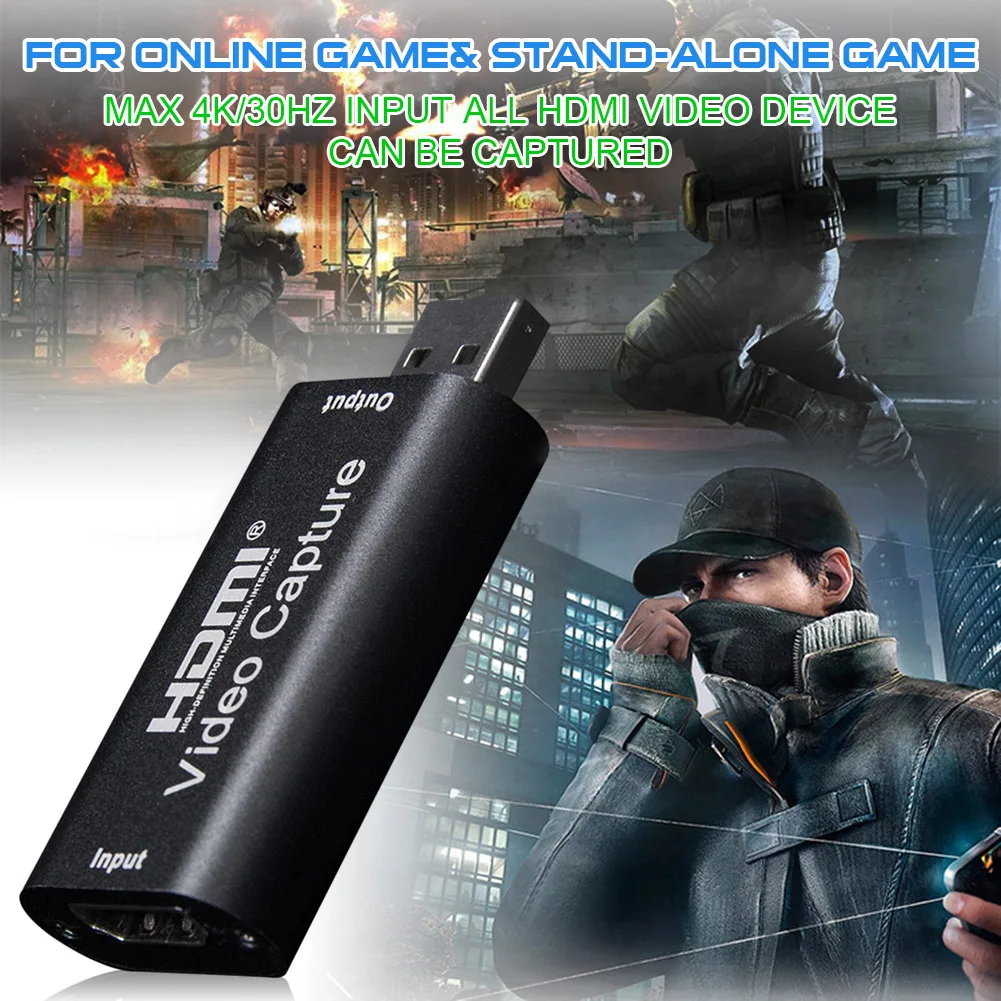 Карта видеозахвата USB 2 0 HDMI записывающая коробка fr PS4 игровая DVD видеокамера HD