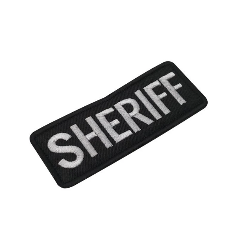 1 шт. 3D вышитая буква ткань SHERIFF английский значок Американский нарукавник в виде флага одежда джинсовая куртка декоративная заплатка значок патч