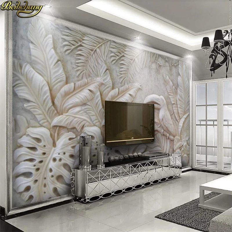Beibehang пользовательские 3d обои фреска 3D рельефный рельеф тропический дождевый лес