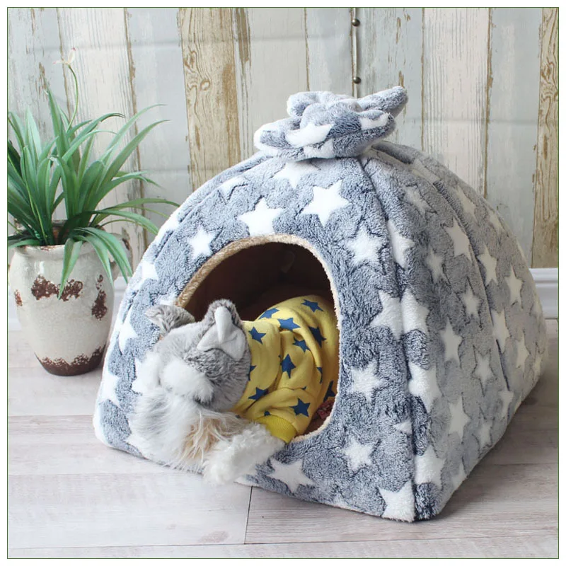 

Dog House Cat House Pet House Small Medium-sized Dog House Teddy House Dog Bed Four Seasons Spring Autumn Winter Dual-use Yurt