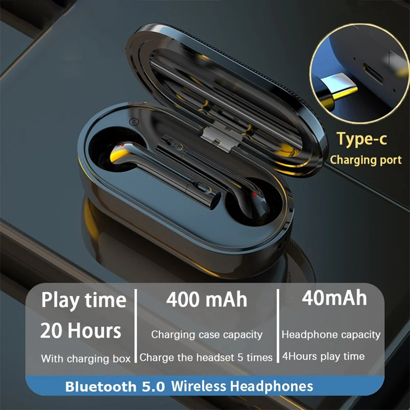 Беспроводная Спортивная Bluetooth-гарнитура J1 Tws с глубокими басами и