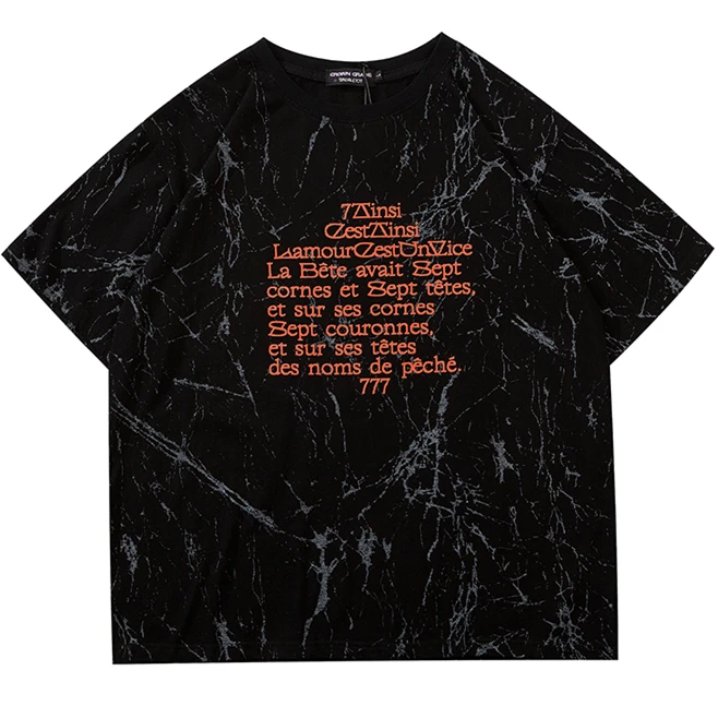 Футболка мужская хип-хоп 2020 летняя футболка с буквенным принтом уличная Harajuku High