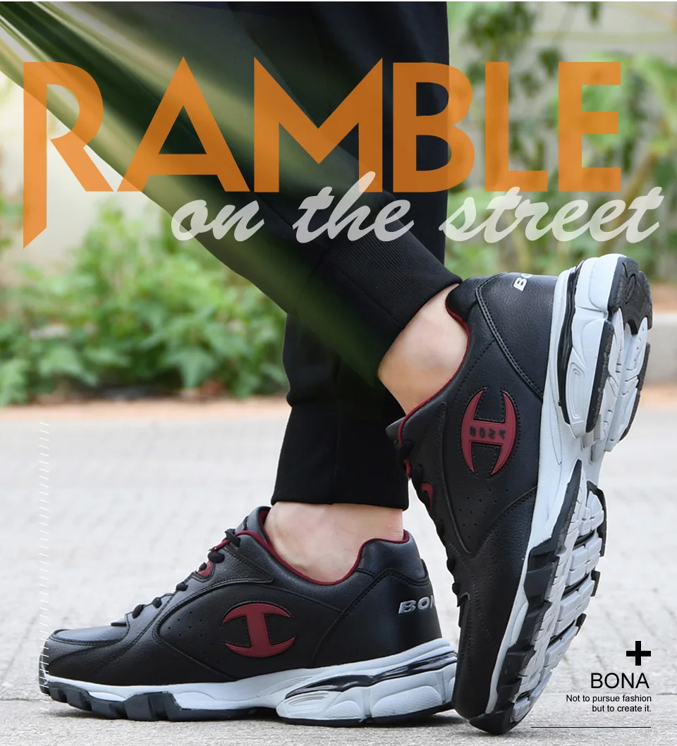 BONA/ Новые популярные спортивные ботинки мужские кроссовки Zapatos Corrientes De Verano chaussure homme Marque Zapatos De Mujer, модные