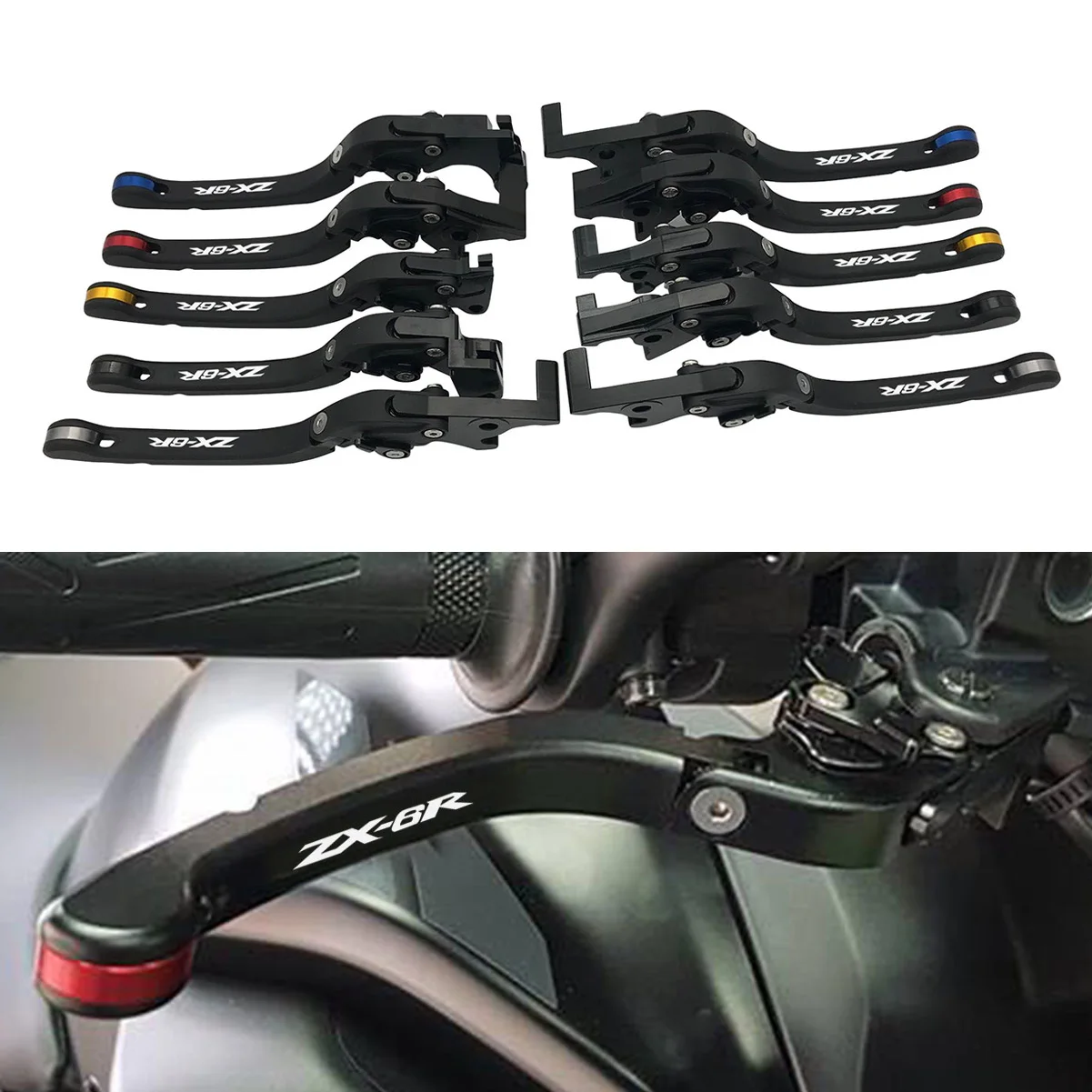 SEMSPEED CNC ZX-6R ZX-10R Новые складные рычаги сцепления для Kawasaki Ninja ZX6R 636 2007-2018 ZX10R 2006-2015 Z1000