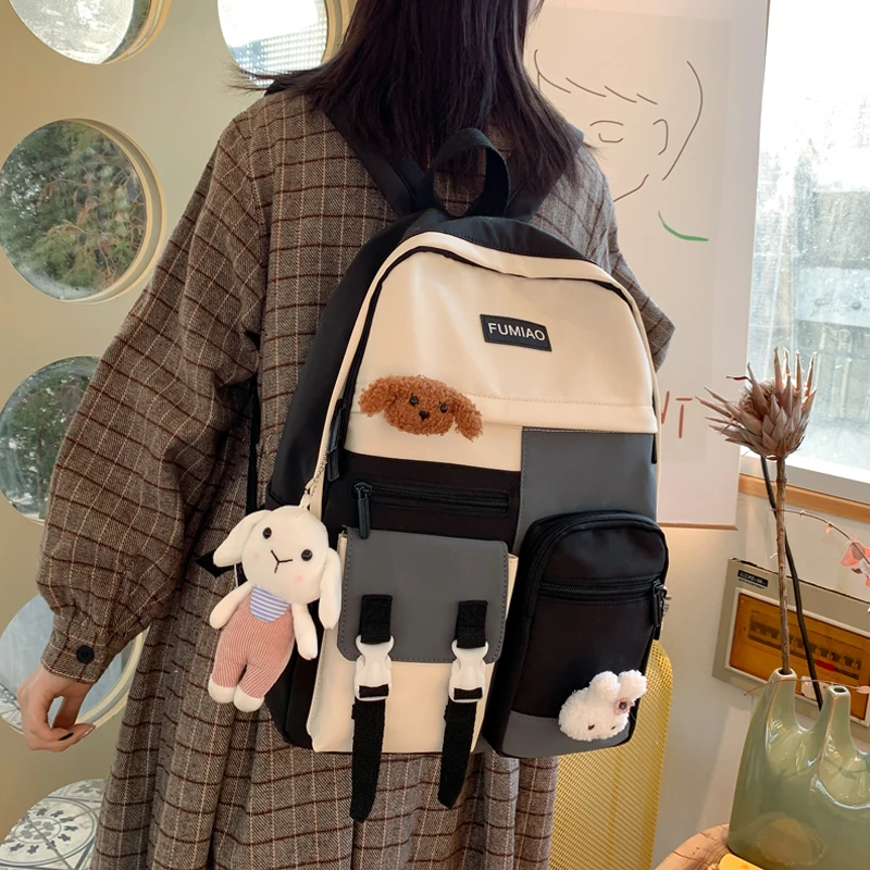 Милый рюкзак для женщин милый школьный ранец в стиле Харадзюку школьные рюкзаки