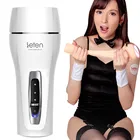 Leten зажим сосать вибрирующий мастурбатор для мужчин чашка Реалистичная Вагина настоящая киска сексуальные, Секс машина секс-шоп для мужчин