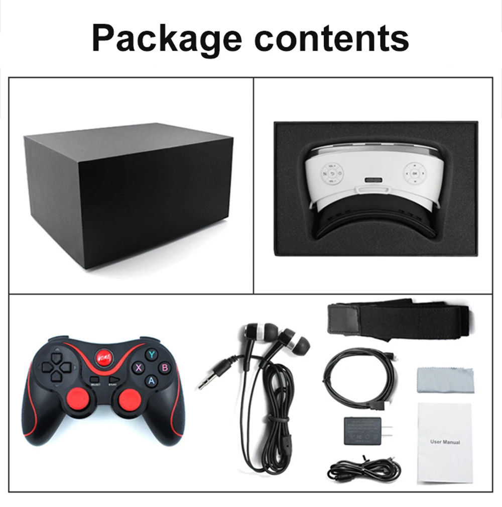 

VR integrated machine 2K HD WIFI 3D Smart Glasses 3G 16G All In One VR Glasses IN Virtual Reality Immersive VR Helmet Box