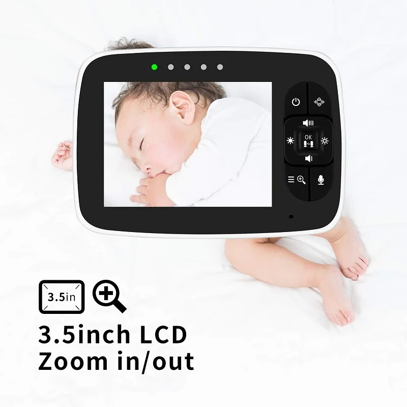 New 3.5 inch Baby Monitor with Camera Infrared Night Vision Video Wireless Version Talk Back Intercom Security | Безопасность и