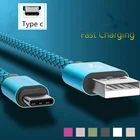 USB C кабель в оплетке a кабель для быстрой зарядки и передачи данных для Samsung A32 A52 A72 A42 A12 A22 M32 5G Xiaomi 10 9 8 Lite зарядный кабель