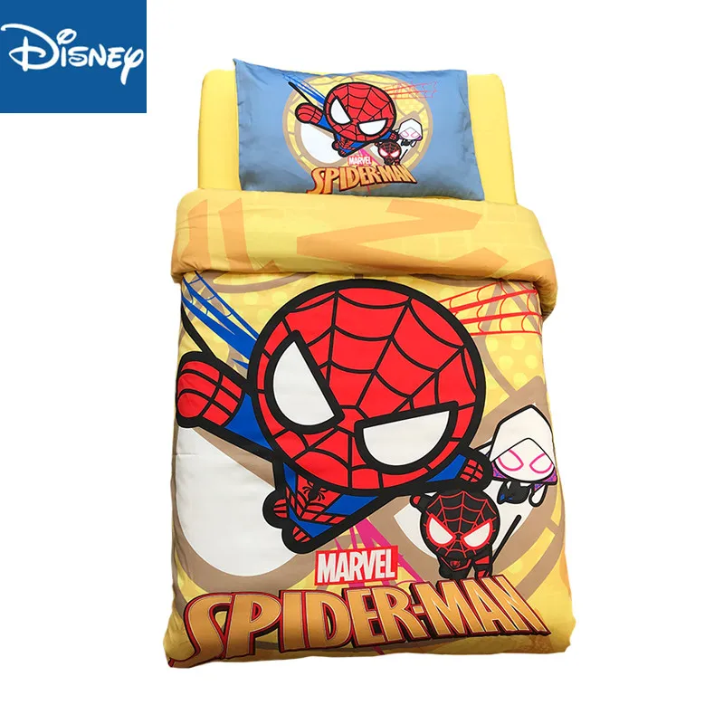 

Disney spider man kids bedding sets 120x150cm duvet covers 60x135cm bed spreads pillow case 3 pcs children‘s presents promotion