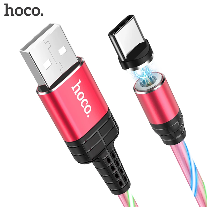 Магнитный USB кабель HOCO для быстрой зарядки с разъемом типа C магнитное зарядное